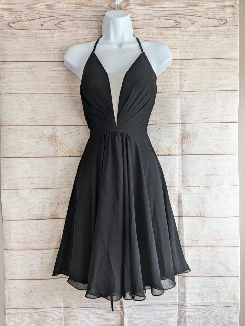 NWOT Faviana Hoco Cocktail Sleeveless Dress Black Size 0